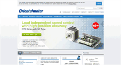 Desktop Screenshot of oriental-motor.co.uk